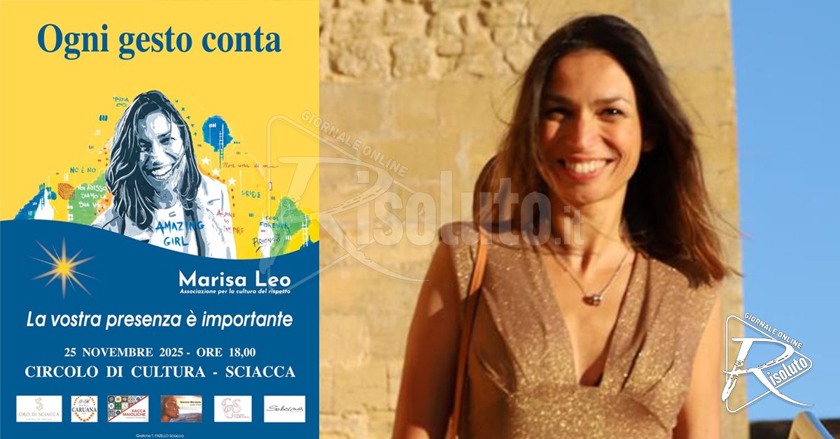 Sciacca, l’iniziativa “Ogni gesto conta” per Marisa Leo