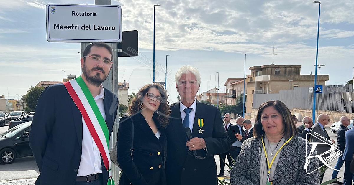 Inaugurata alla Perriera di Sciacca la “Rotatoria Maestri del Lavoro” (Video) 
