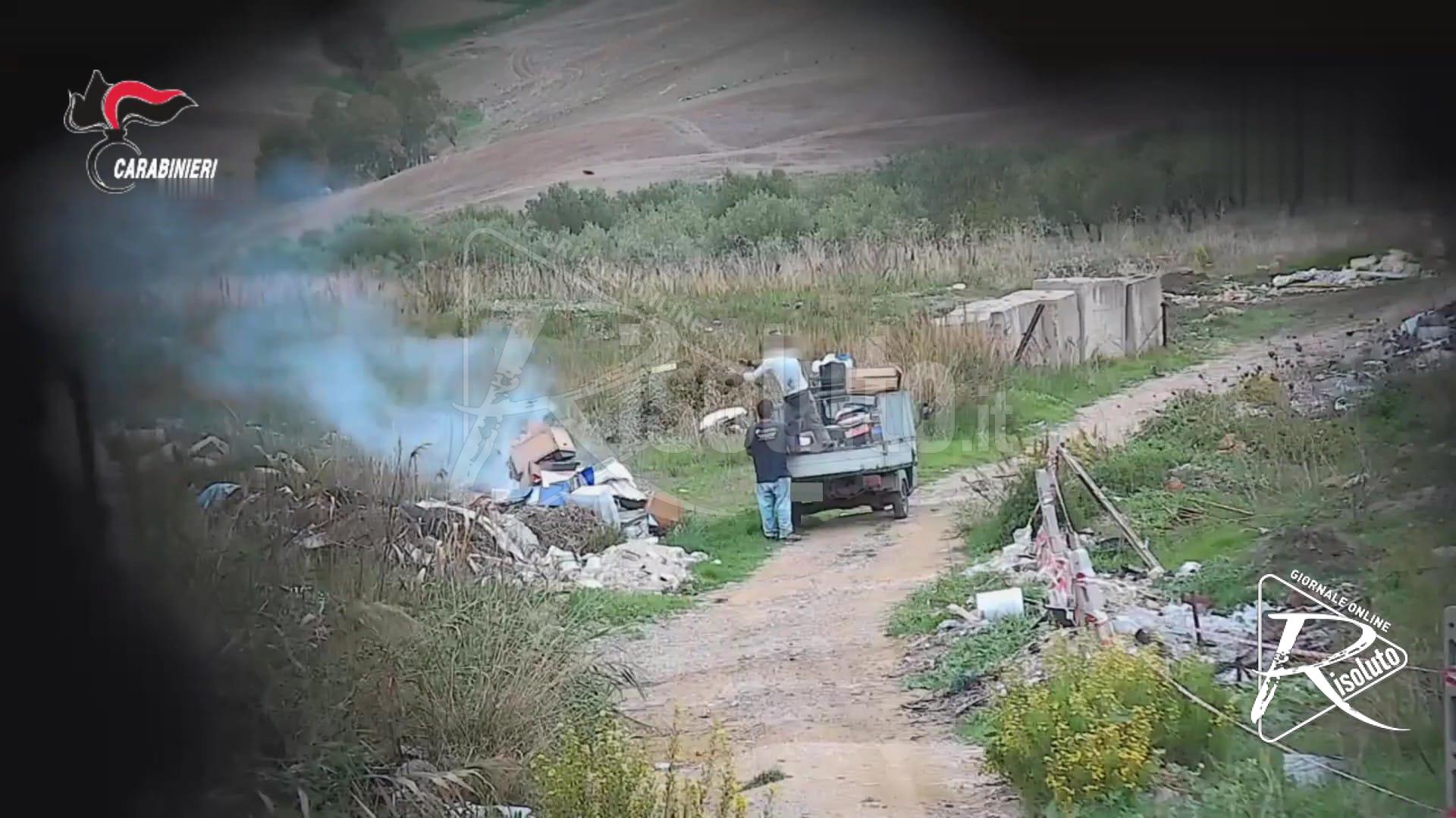 Contrasto alla combustione illecita rifiuti in Sicilia, denunce e arresti