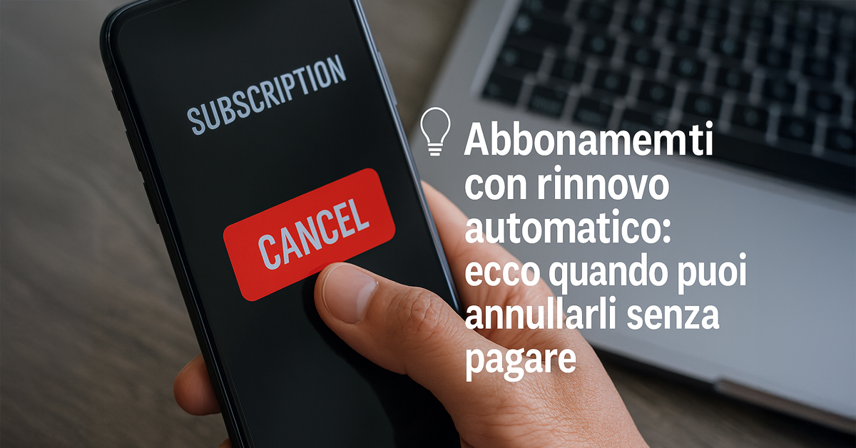 Abbonamenti con rinnovo automatico: quando sono illegali e come annullarli senza conseguenze