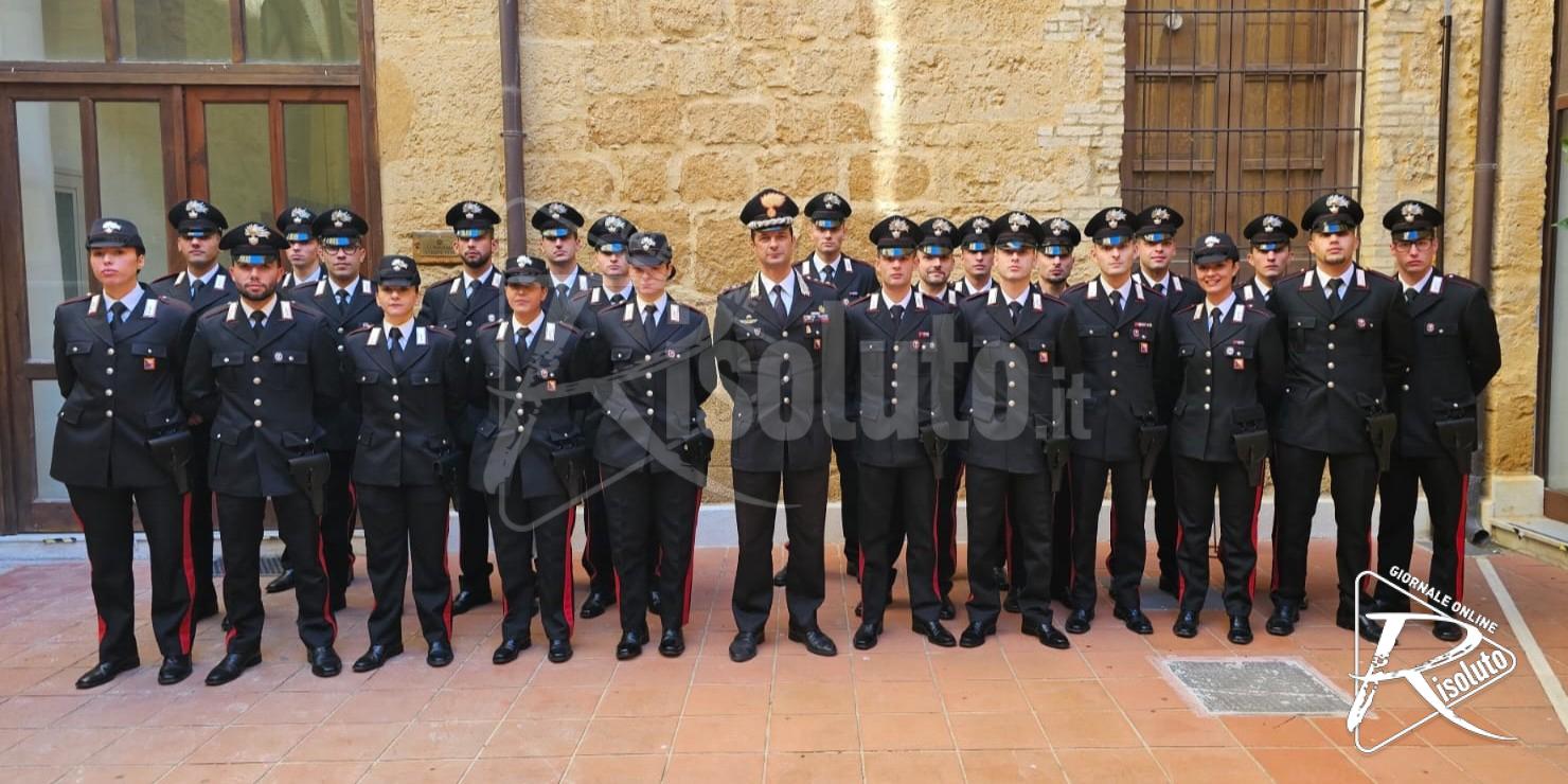 Nuovi carabinieri ad Agrigento e al Reparto Territoriale di Sciacca