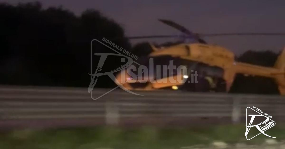 Incidente sulla Sciacca-Menfi, cinquantenne finisce contro un guard-rail (Video)
