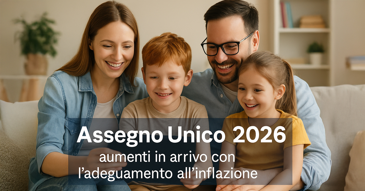 Assegno Unico 2026, aumenti in arrivo con l’adeguamento all’inflazione: ecco gli importi aggiornati e le nuove soglie ISEE
