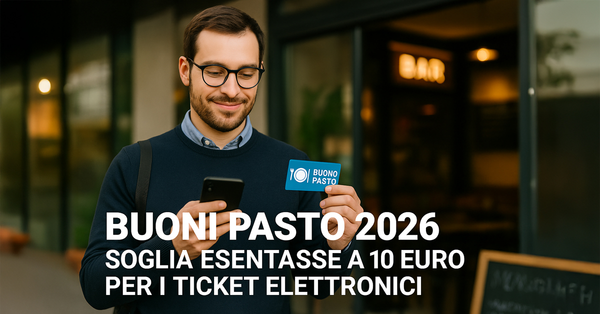 Buoni pasto 2026, soglia esentasse aumentata a 10 euro: fino a 440 euro in più l’anno per i lavoratori. Ma restano esclusi i ticket cartacei